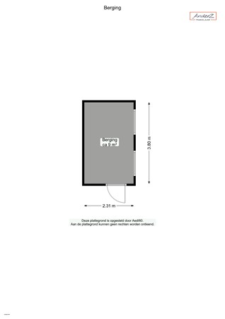 Floorplan - Van Iddekingeweg 194, 9721 CM Groningen